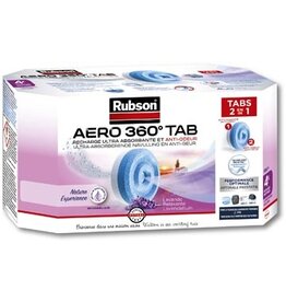 Rubson Rubson navulling voor ontvochtiger AERO 360, doos van 4 tabs van 450 gram, lavendel