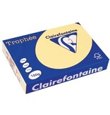 Clairefontaine Clairefontaine Trophée Pastel, gekleurd papier, A4, 160 g, 250 vel, kanariegeel