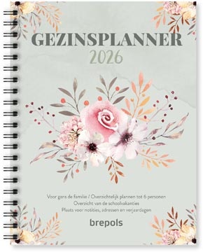 Brepols Kalender Gezin 16M Nl 2026 1 STUK