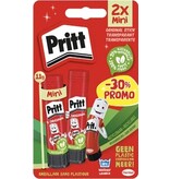 Pritt Pritt plakstift, 11 g, blister van 2 stuks, 2de aan halve prijs