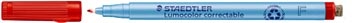 Staedtler Staedtler Lumocolor uitwisbare pen, schrijfbreedte: 0,6 mm, rood