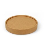 Conpax Conpax deksel voor soepbeker, bruine kraft, pak van 25 stuks