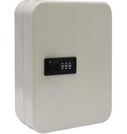 Sleutelkast met combinatieslot, voor 48 sleutels, wit