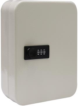 Sleutelkast met combinatieslot, voor 48 sleutels, wit