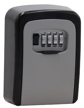 Merkloos Sleutelkluis met combinatieslot, ft 11,9 x 8,5 cm x 3,6 cm