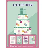 Hallmark Hallmark wenskaarten, gefeliciteerd, blister van 8 stuks