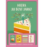 Hallmark Hallmark wenskaarten, hoera jij bent jarig, blister van 8 stuks