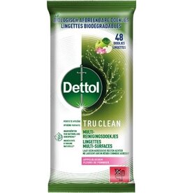 Dettol Dettol reiningsdoekjes TruClean, appelbloesem, pak van 48 stuks