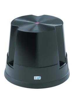 Twinco Easy Step olifantenpoot, rolkruk tot 150 kg, zwart