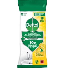 Dettol Dettol reiningsdoekjes antibacterieel, citroen, pak van 30 stuks