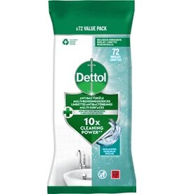Dettol Dettol reiningsdoekjes antibacterieel, oceaanfris, pak van 72 stuks