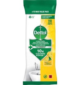 Dettol Dettol reiningsdoekjes antibacterieel, citroen, pak van 110 stuks