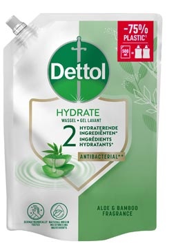 Dettol Dettol handzeep Hydrate, aloë vera en bamboe, navulling van 500 ml