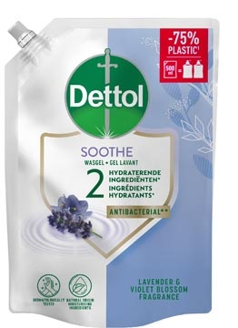 Dettol Dettol handzeep Soothe, lavendel en vioolbloesem, navulling van 500 ml