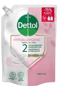 Dettol Dettol Navull Zeep Hypoall 1 STUK