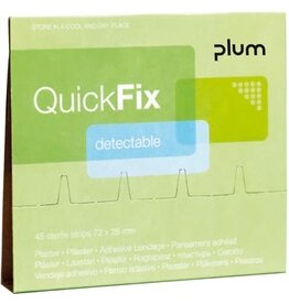 Plum Plum QuickFix navulling voor pleisterautomaat, 30 detecteerbare blauwe pleisters
