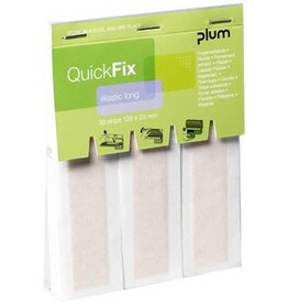 Plum Plum QuickFix navulling voor pleisterautomaat, 30 elastische pleisters, ft 120 x 20 mm