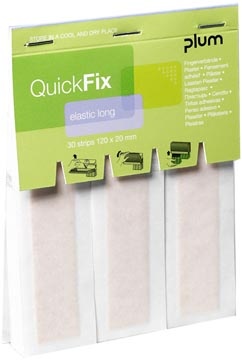 Plum Plum QuickFix navulling voor pleisterautomaat, 30 elastische pleisters, ft 120 x 20 mm