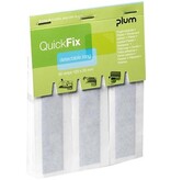 Plum Plum QuickFix navulling voor pleisterautomaat, 30 detecteerbare blauwe pleisters, extra lang