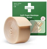 Cederroth Cederroth zelfklevend schuimverband, beige, 6 cm x 4,5 m