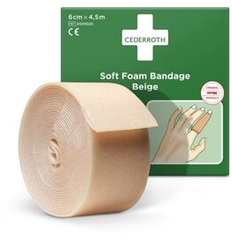 Cederroth Cederroth zelfklevend schuimverband, beige, 6 cm x 4,5 m