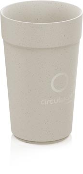 Conpax Conpax Circulware beker, 400 ml, PP, beige, pak van 16 stuks