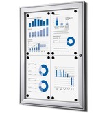 Vitrine voor binnen en buiten, ft 4 x A4 (670 x 500 mm)