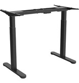 Zit-sta bureau onderstel, zwart