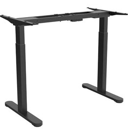 Zit-sta bureau onderstel, zwart