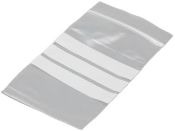 gripsealzakjes, ft 230 x 320 mm, 50 micron, met schrijfvlak en ophanggat, doos van 1000 stuks