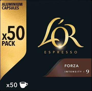 Douwe Egberts Douwe Egberts L'Or Intensity koffiecapsules, Forza, pak van 50 stuks
