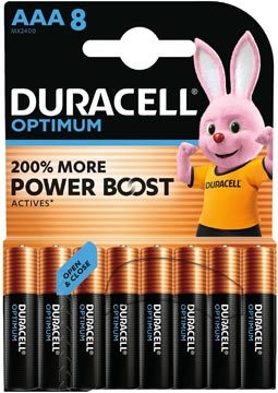 Duracell Duracell batterij Optimum AAA, blister van 8 stuks