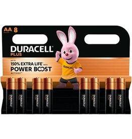 Duracell Duracell batterij Plus 100% AA, blister van 8 stuks