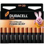 Duracell Duracell batterij Plus 100% AA, blister van 20 stuks