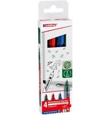 Edding Edding whiteboard marker E-361, geassorteerde kleuren, blister van 4 stuks