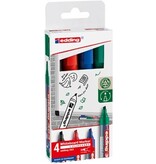Edding Edding whiteboard marker E-363, geassorteerde kleuren, blister van 4 stuks