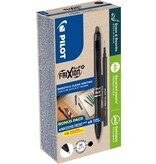 Pilot Pilot FriXion Ball Plus roller, medium, zwart, doos van 10 stuks + 10 navullingen