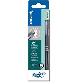 Pilot Pilot FriXion Ball Plus roller, medium, zwart, etui van 4 stuks