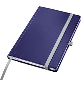 Leitz Leitz Style notitieboek, ft A5, harde kaft, gelijnd, blauw