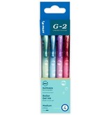 Pilot Pilot roller G-2 Bubble, medium, geassorteerde kleuren, etui van 4 stuks