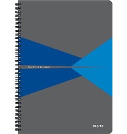Leitz Leitz Office notitieboek, ft A4, kaft in PP, gelijnd, blauw