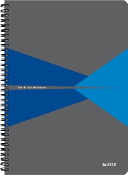 Leitz Leitz Office notitieboek, ft A4, kaft in PP, gelijnd, blauw
