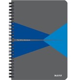 Leitz Leitz Office notitieboek, ft A5, kaft in PP, gelijnd, blauw