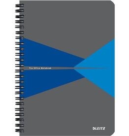 Leitz Leitz Office notitieboek, ft A5, kaft in PP, gelijnd, blauw