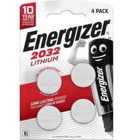 Energizer Energizer knoopcellen lithium CR2032, blister van 4 stuks