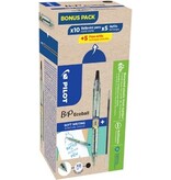 Pilot Pilot Ecoball B2P BeGreen balpen, large, zwart, doos van 10 stuks + 10 navullingen