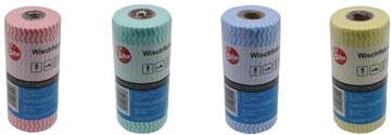 Sito Sito reinigingsdoekjes op rol ft 18 x 35 cm, geassorteerde kleuren, rol van 50 stuks