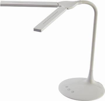 Alba ALBA LED draadloze LED bureaulamp Twin, wit