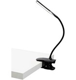 Alba ALBA LED draadloze LED bureaulamp Clip, met klem, zwart