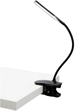 Alba ALBA LED draadloze LED bureaulamp Clip, met klem, zwart